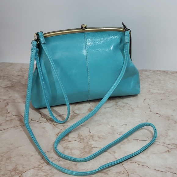 BOHO Turquoise Blue Leather Shoulder Cluth Crossbody  Bag - Picture 1 of 6